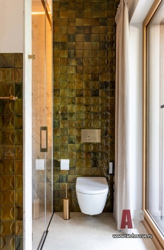 Фото интерьера санузла дома в современном стиле 