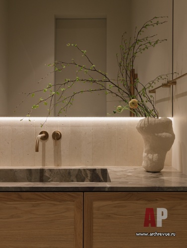 Фото интерьера гостевого санузла дома в современном стиле 