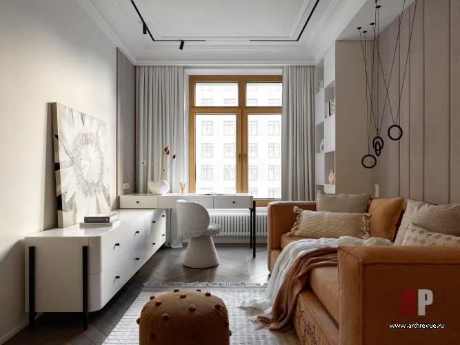 Фото интерьера детской квартиры в стиле неоклассика