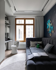 Фото интерьера детской квартиры в стиле неоклассика