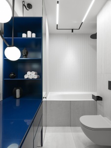 Фото интерьера ванной квартиры в стиле неоклассика