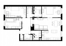 Планировка 3-х комнатной квартиры в ЖК Neva House, Санкт-Петербург