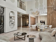 Фото интерьера гостиной дома в стиле фьюжн