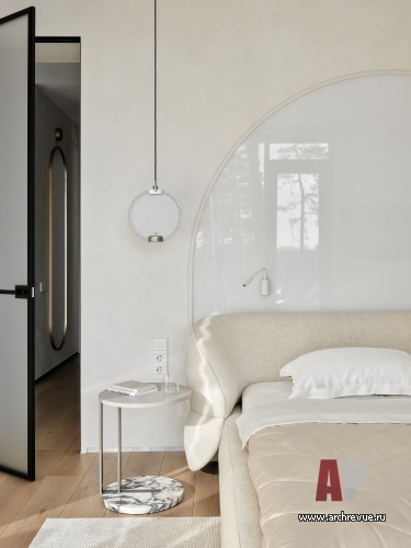 Фото интерьера спальни дома в стиле фьюжн