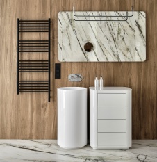 Фото интерьера санузла дома в стиле фьюжн 