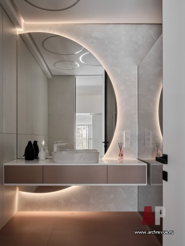 Фото интерьера санузла дома в стиле фьюжн 