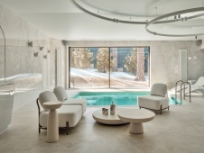 Фото интерьера бассейна дома в стиле фьюжн