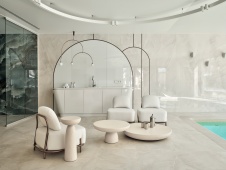 Фото интерьера бассейна дома в стиле фьюжн