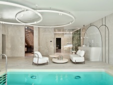 Фото интерьера СПА-зоны дома в стиле фьюжн