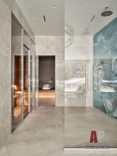 Фото интерьера СПА-зоны дома в стиле фьюжн