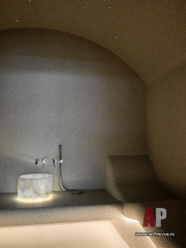 Фото интерьера хаммама дома в стиле фьюжн