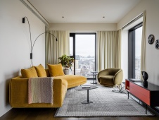 Фото интерьера зоны отдыха квартиры в стиле фьюжн