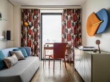 Фото интерьера кабинета квартиры в стиле фьюжн