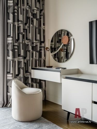 Фото интерьера спальни квартиры в стиле фьюжн