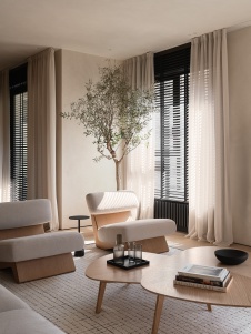 Фото интерьера гостиной квартиры в современном стиле