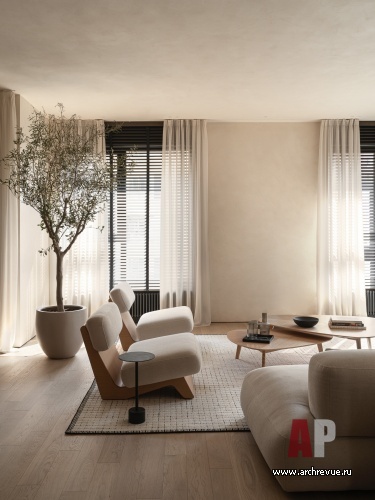 Фото интерьера гостиной квартиры в современном стиле