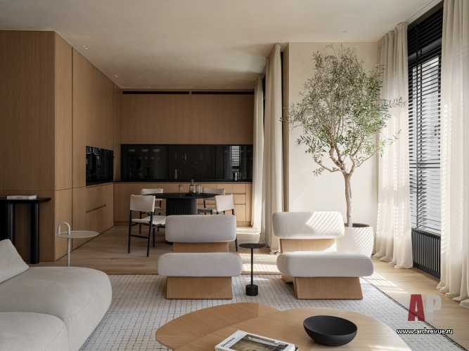 Фото интерьера столовой квартиры в современном стиле