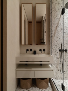 Фото интерьера санузла квартиры в современном стиле 