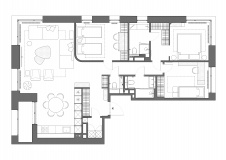 Планировка 4-х комнатной квартиры, площадь – 112 кв. м 