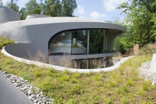 Бионический дом с зеленой кровлей 