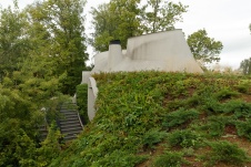 Бионический дом с зеленой кровлей 