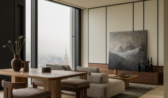 Современная квартира с эстетикой ваби-саби