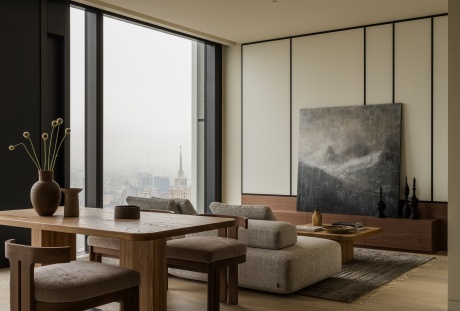 Современная квартира с эстетикой ваби-саби