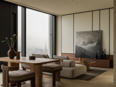 Фото интерьера гостиной квартиры в стиле минимализм 