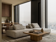 Фото интерьера зоны отдыха квартиры в стиле минимализм 