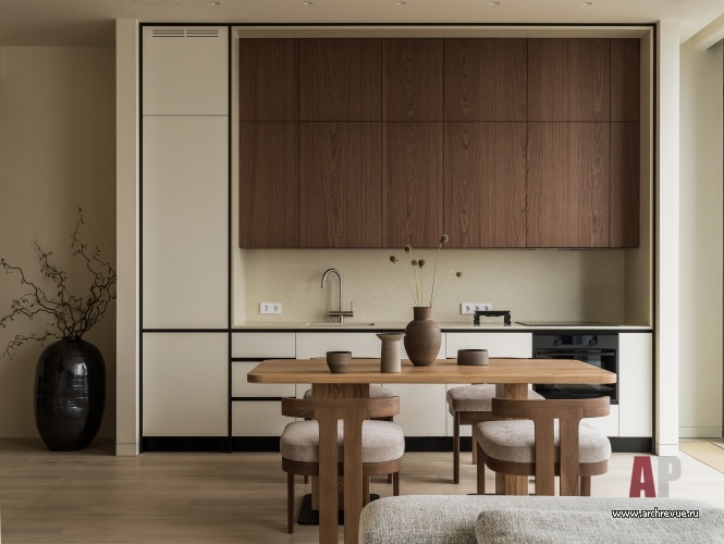 Фото интерьера кухни квартиры в стиле минимализм