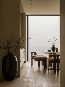 Фото интерьера столовой квартиры в стиле минимализм