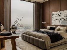 Фото интерьера спальни квартиры в стиле минимализм 