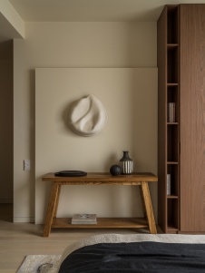 Фото интерьера спальни квартиры в стиле минимализм 