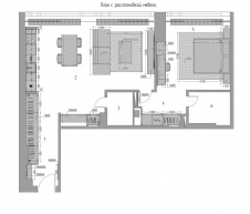 Планировка небольшой квартиры в небоскребе Capital Towers
