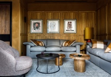 Фото интерьера сигарной дома в стиле фьюжн