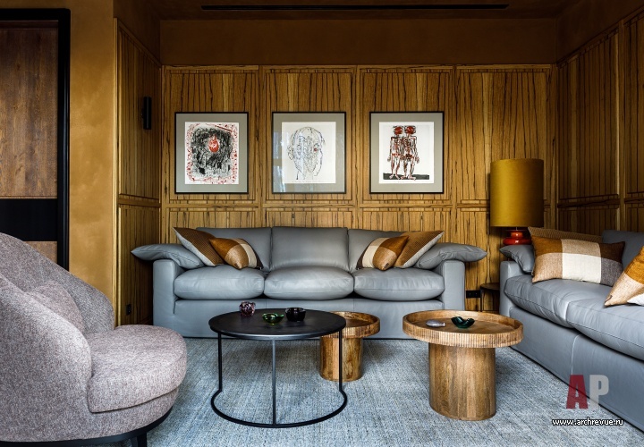 Фото интерьера сигарной дома в стиле фьюжн