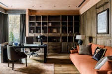 Фото интерьера кабинета дома в стиле фьюжн
