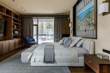 Фото интерьера спальни дома в стиле фьюжн