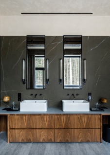 Фото интерьера санузла дома в стиле фьюжн