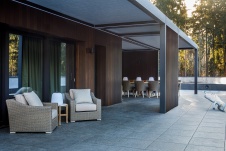 Фото интерьера террасы дома в стиле фьюжн