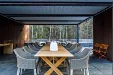 Фото интерьера террасы дома в стиле фьюжн 