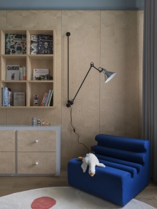 Фото интерьера детской квартиры в стиле неоклассика 