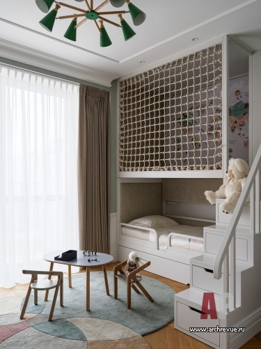 Фото интерьера детской квартиры в стиле неоклассика