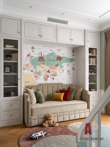 Фото интерьера детской квартиры в стиле неоклассика