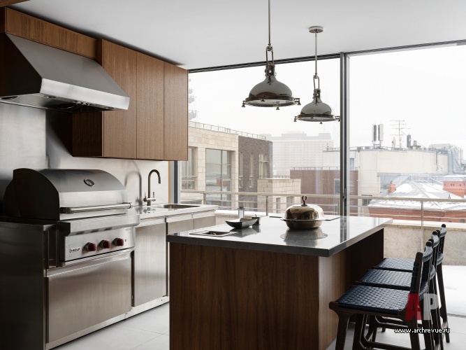 Фото интерьера террасы квартиры в стиле неоклассика