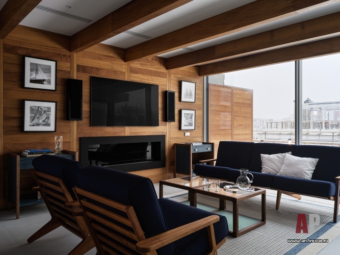 Фото интерьера зоны отдыха квартиры в стиле неоклассика