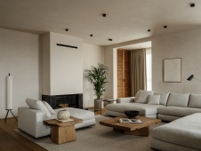Фото интерьера гостиной квартиры в стиле минимализм