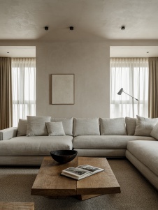 Фото интерьера гостиной квартиры в стиле минимализм
