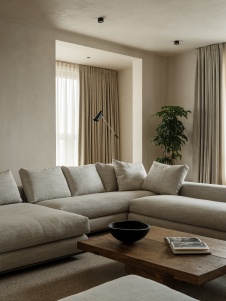 Фото интерьера гостиной квартиры в стиле минимализм