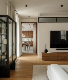 Фото интерьера гостиной квартиры в стиле минимализм